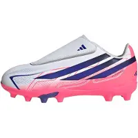 Adidas Botas de Futebol F50 Hyperfast Club com Fecho de Velcro para Piso Firme/Vários Pisos (Criança)