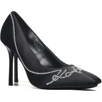 Karl Lagerfeld Sapatos de salto ' SARABANDE SIGNIA ' preto / branco pérola