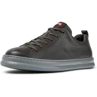 Camper para homem. K100226-163 Sapatilhas de Pele Runner cinza-escuro (44), Couro, Plano, Cordão, Casual