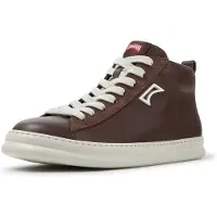 Camper para homem. K300550-003 Sapatilhas botim de pele Peu Touring castanho (41), Couro, Marrom, Plano, Nenhum, Casual