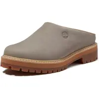 Timberland para homem. TB0A5RCBEL81 Tamancos de pele Heritage cinzentos (41 W), Plano, Nubuck, Nenhum, Casual, Cinza