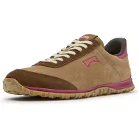 Camper para mulher. K201885-008 Sapatilhas de Pele Drift Walk castanho (36), Couro, Marrom, Plano, Cordão, Casual
