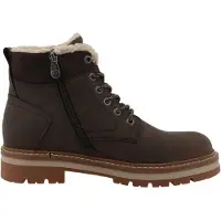 Tom Tailor Botas com atacadores mocha
