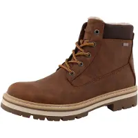 Tom Tailor Botas com atacadores castanho