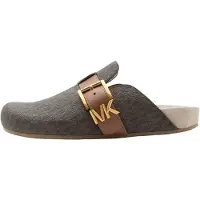 Michael Kors para mulher. 40T6GRFP1B Sapatos Greta com logotipo castanho (38), Marrom, Plano, Nenhum, Casual