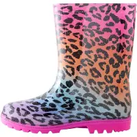 Next Bota de borracha azul claro / roxo claro / rosa / preto