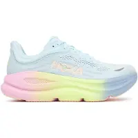 Hoka One One Sapatilha de corrida 'BONDI 9' azul claro / verde claro / rosa claro / branco