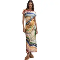 Desigual Vestido marinho / amarelo / mostarda / verde claro