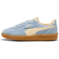 Puma Sapatilhas baixas 'Palermo' creme / azul claro / caramelo