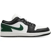 Jordan Sapatilhas baixas 'Air 1' verde / preto / branco