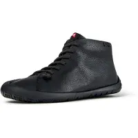 Camper para homem. K300558-004 Botins de pele Peu Path+ preto (42), Couro, Plano, Cordão, Casual
