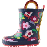 Next Bota de borracha navy / lima / ameixa / vermelho vivo