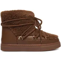 INUIKII para mulher. 1001.003.0282 Botas de Pele Curly marrom (38), Couro, Plano, Cordão, Casual