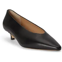 Ralph Lauren para mulher. 802P16893001 Sapato de couro Kitten preto (36), 3 a 5cm, Nenhum, Casual, Clássico