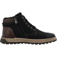 Tom Tailor Botas com atacadores chocolate / preto