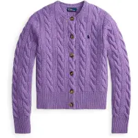 Ralph Lauren para mulher. 211972104505 Casaco de malha em lã e caxemira lilás (M), Casual