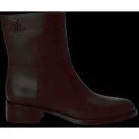 Ralph Lauren para mulher. 802P15708003 Botins Kyle em pele de bezerro castanho-escuro (36), Couro, Marrom, 3 a 5cm, Nenhum, Casual
