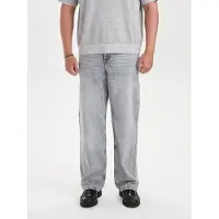 Dxnmxrk Calças de ganga 'DXHector Relaxed Fit Jeans Grey' cinzento