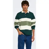 Only & Sons Sweatshirt 'ONSBENEDICT' kiwi / verde escuro / branco