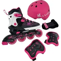 KRF Patins Em Linha Infantis D Soft Sft-03+protections+helmet