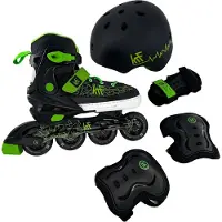 KRF Patins Em Linha Infantis D Soft Sft-03+protections+helmet