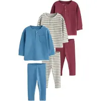 Next Pijama azul real / acinzentado / oliveira / bordeaux
