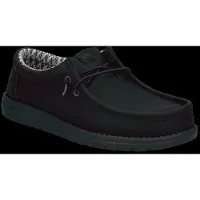 HeyDude para homem. HD41894 Sapatos Wally Classic preto (41), Plano, Cordão, Casual