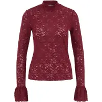 We fashion Blusa vermelho escuro