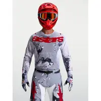 Alpinestars Racer Air Lone Homem Camisola Cinzento/Vermelho L homens