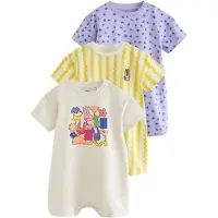 Next Macacão/Body bege claro / amarelo / roxo