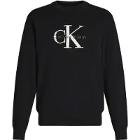 Calvin Klein Jeans Sweatshirt cinzento / preto / branco