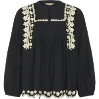 Culture Blusa 'Viba' ecru / preto
