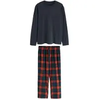 Next Pijama comprido navy / vermelho