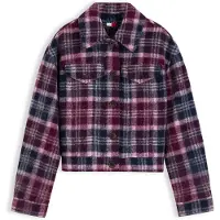 Tommy Hilfiger Casaco meia-estação baga / preto / branco