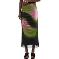 Desigual Saia oliveira / cor-de-rosa / preto
