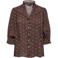 ONLY Blusa 'ONLRaya' vermelho escuro / branco