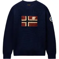 Napapijri Pullover 'D-ARCHIVE' bege / navy / vermelho escuro