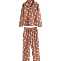 Next Pijama castanho / offwhite