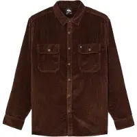 Quiksilver - Camisas - Venture Cord Shirt Java para Homem - Tamanho L