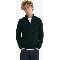 Superdry Suéter Com Meia-zíper Preppy Cotton Cable