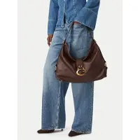 GUESS para mulher. HWBB9308020 Bolsa grande de ombro Camden castanho escuro (OSFA), Marrom, Casual, Poliuretano