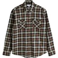 Next Camisa bege / creme / azul escuro / castanho