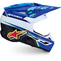 Alpinestars S-M3 Falcon Capacete Azul/Preto/Branco S