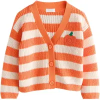 Next Casaco de malha 'Love Bug' creme / chocolate / verde relva / laranja