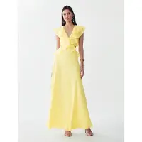 BWLDR Vestido 'Deri' amarelo