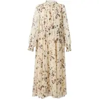 Marc Cain Vestido bege / castanho / chocolate