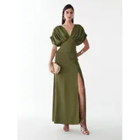 BWLDR Vestido de festa 'Laila' cáqui