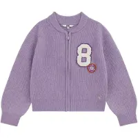 We fashion Casaco de malha roxo / roxo claro / branco