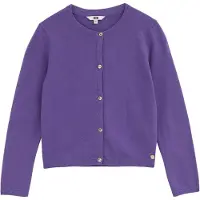 We fashion Casaco de malha roxo escuro