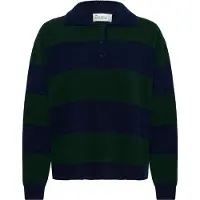 My Essential Wardrobe Pullover 'MWJola' navy / verde escuro